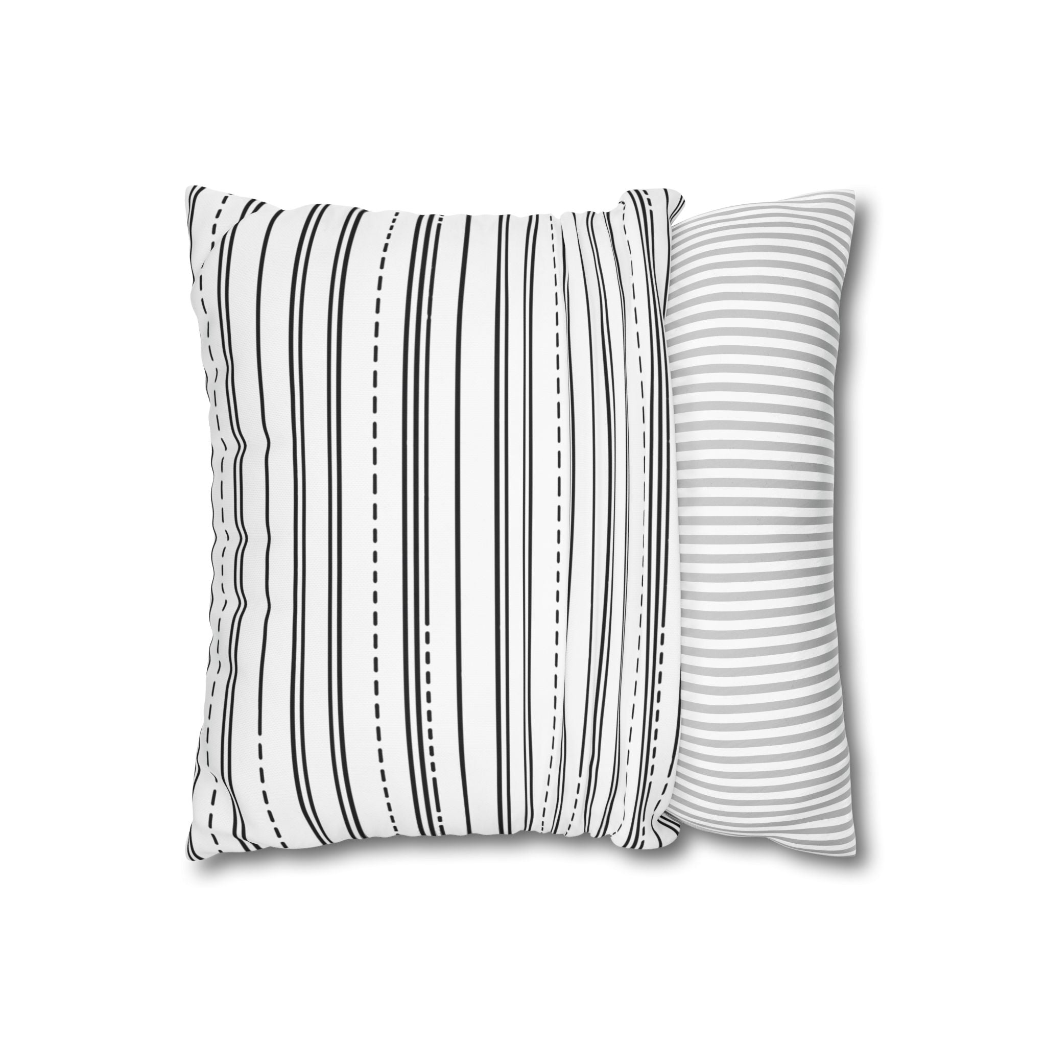 Baby Mama line art Mother and Baby Pillowcase | Square Poly Canvas