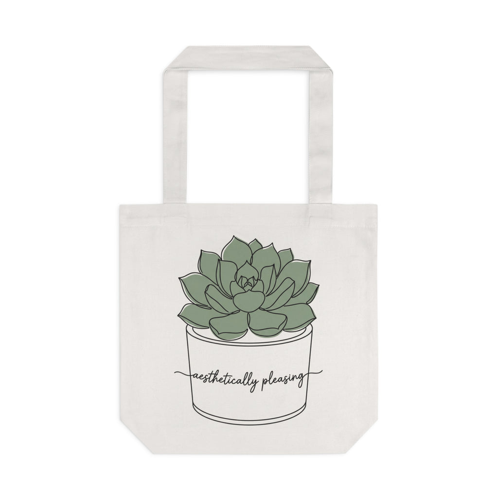 Succulent Tote Bag - 'Aesthetically Pleasing' Canvas Shopper