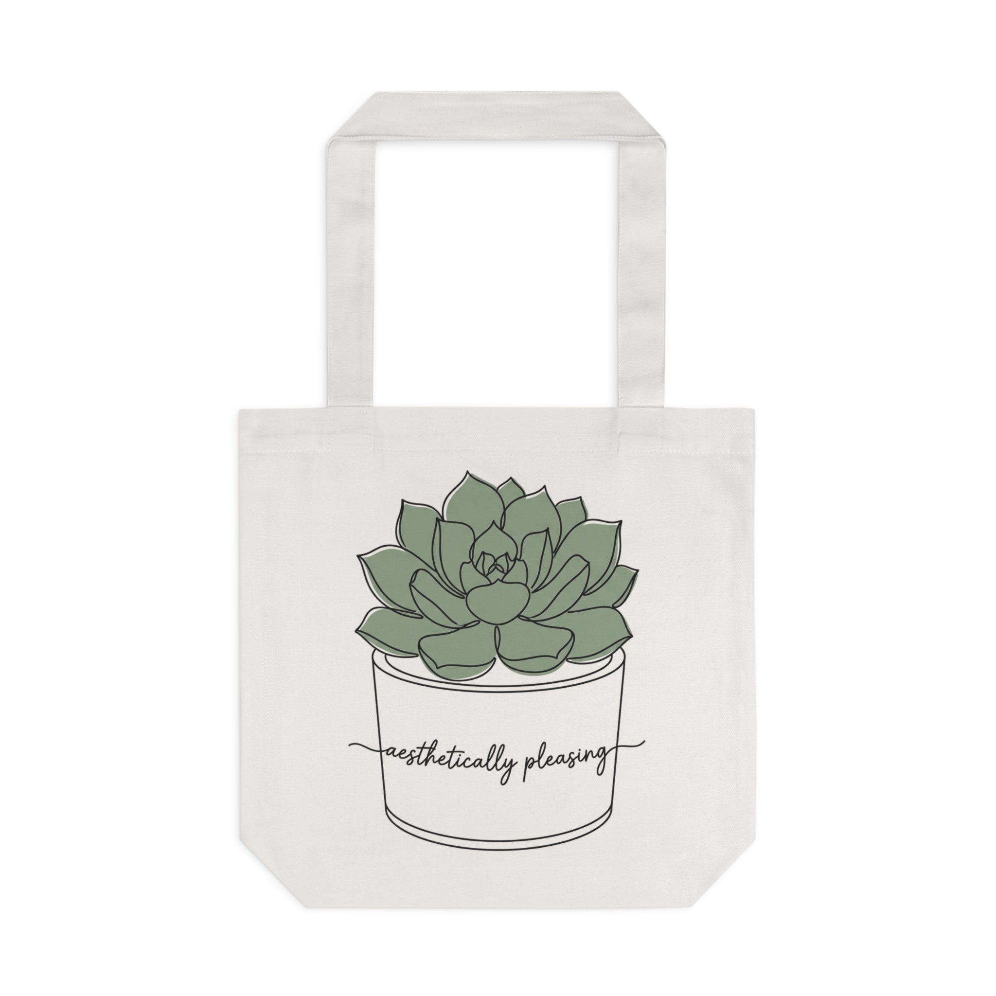 Succulent Tote Bag - 'Aesthetically Pleasing' Canvas Shopper