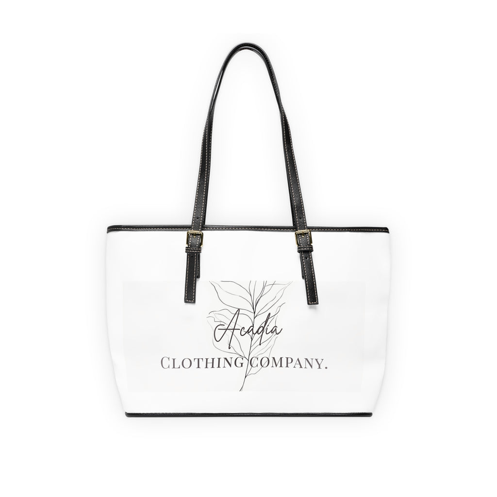 Sleek PU Leather Shoulder Bag — High-Grade Faux Leather with Gold Accents