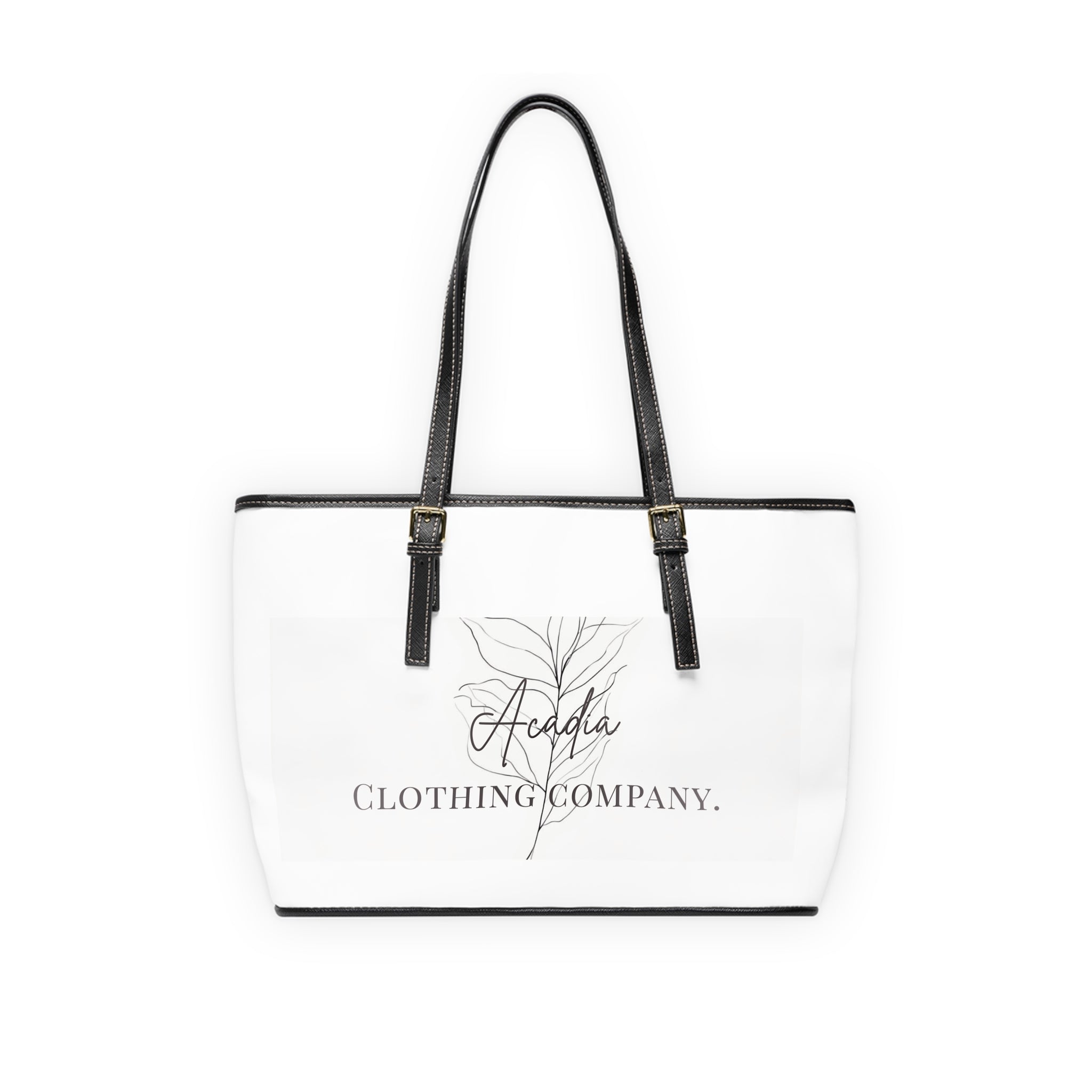 Sleek PU Leather Shoulder Bag — High-Grade Faux Leather with Gold Accents