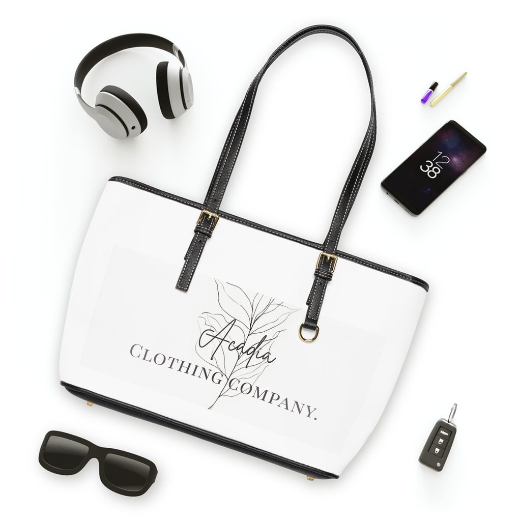 Sleek PU Leather Shoulder Bag — High-Grade Faux Leather with Gold Accents