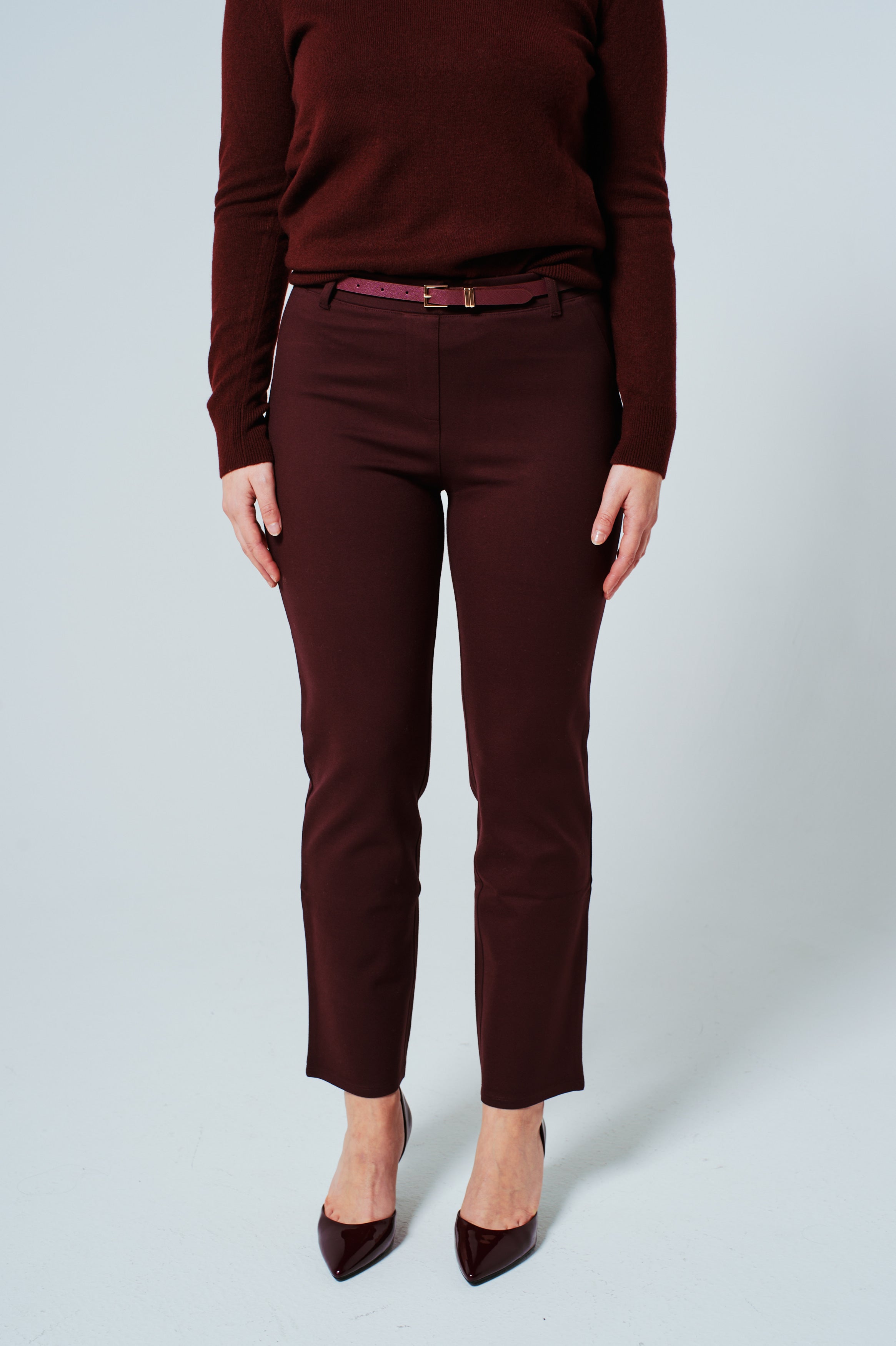 The Livia Ponte Pant – Wine │ Petite