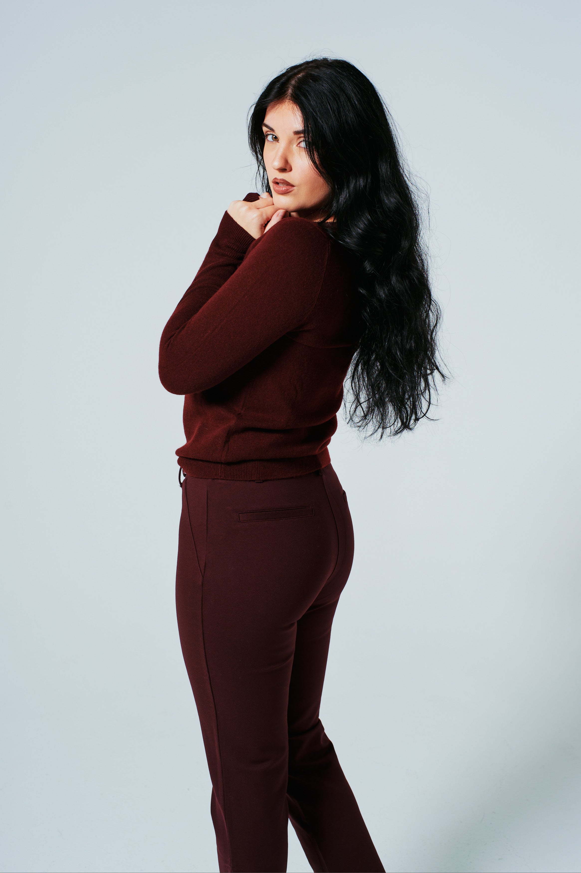 The Livia Ponte Pant – Wine │ Petite