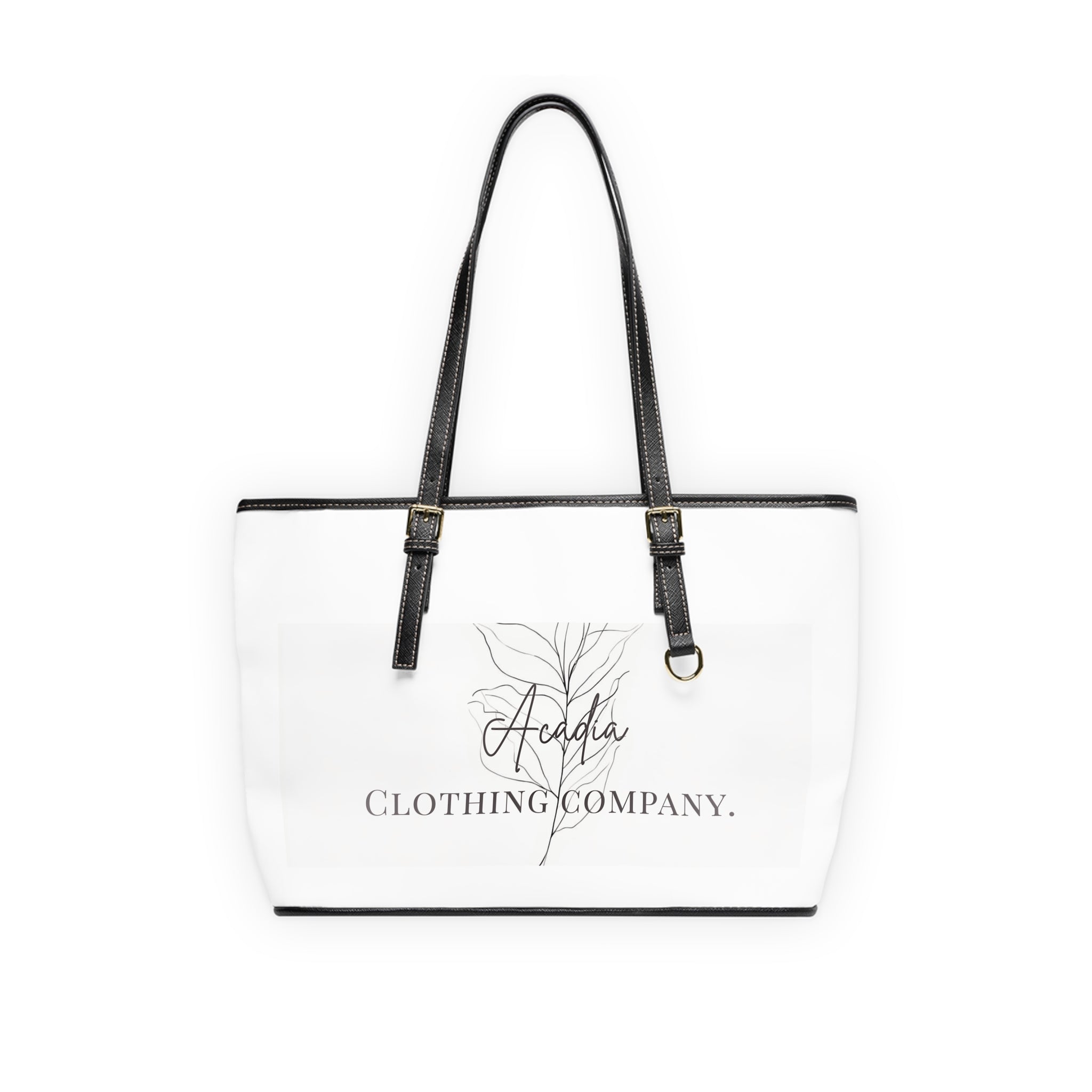 Sleek PU Leather Shoulder Bag — High-Grade Faux Leather with Gold Accents