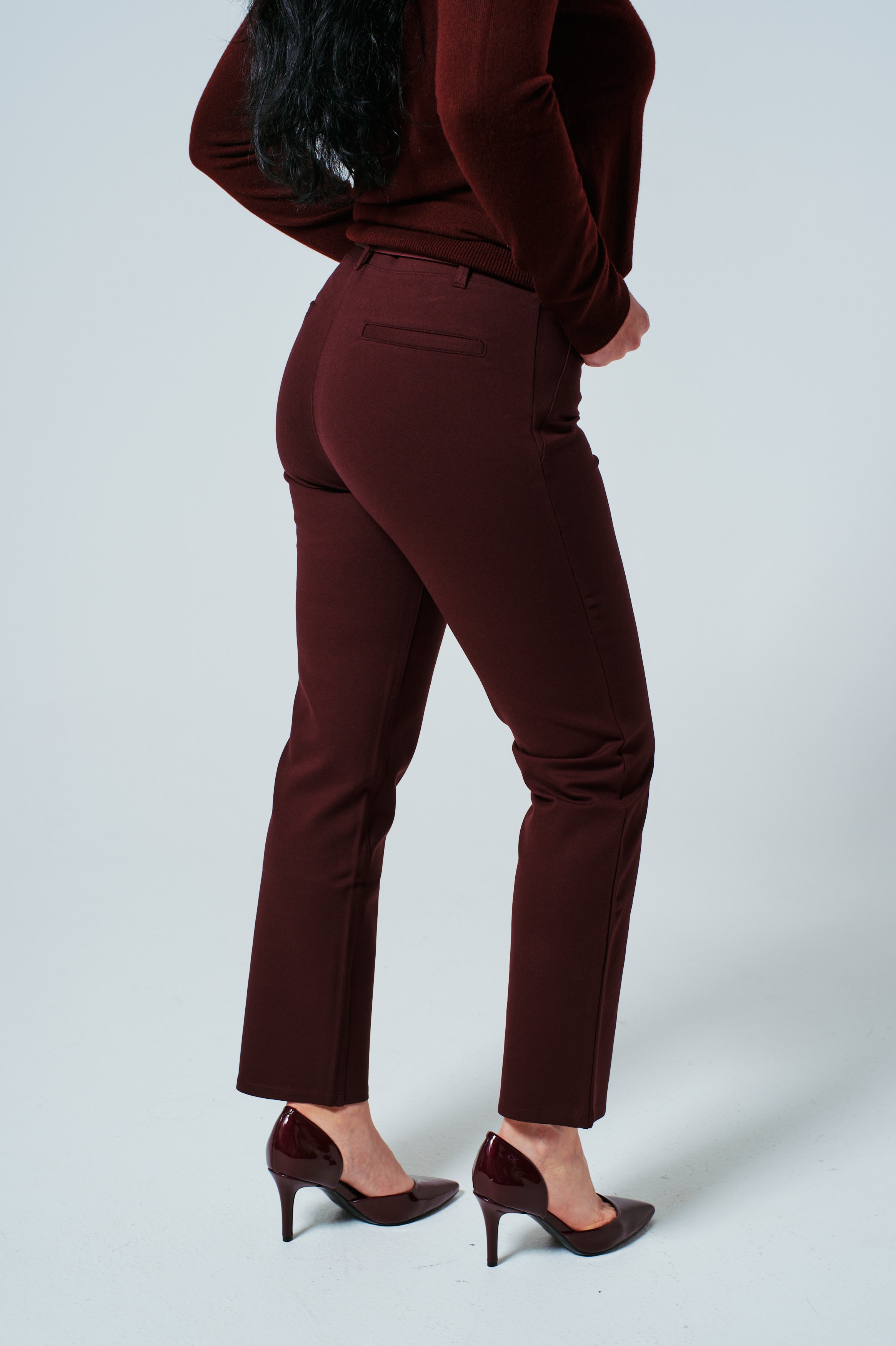 The Livia Ponte Pant – Wine │ Petite