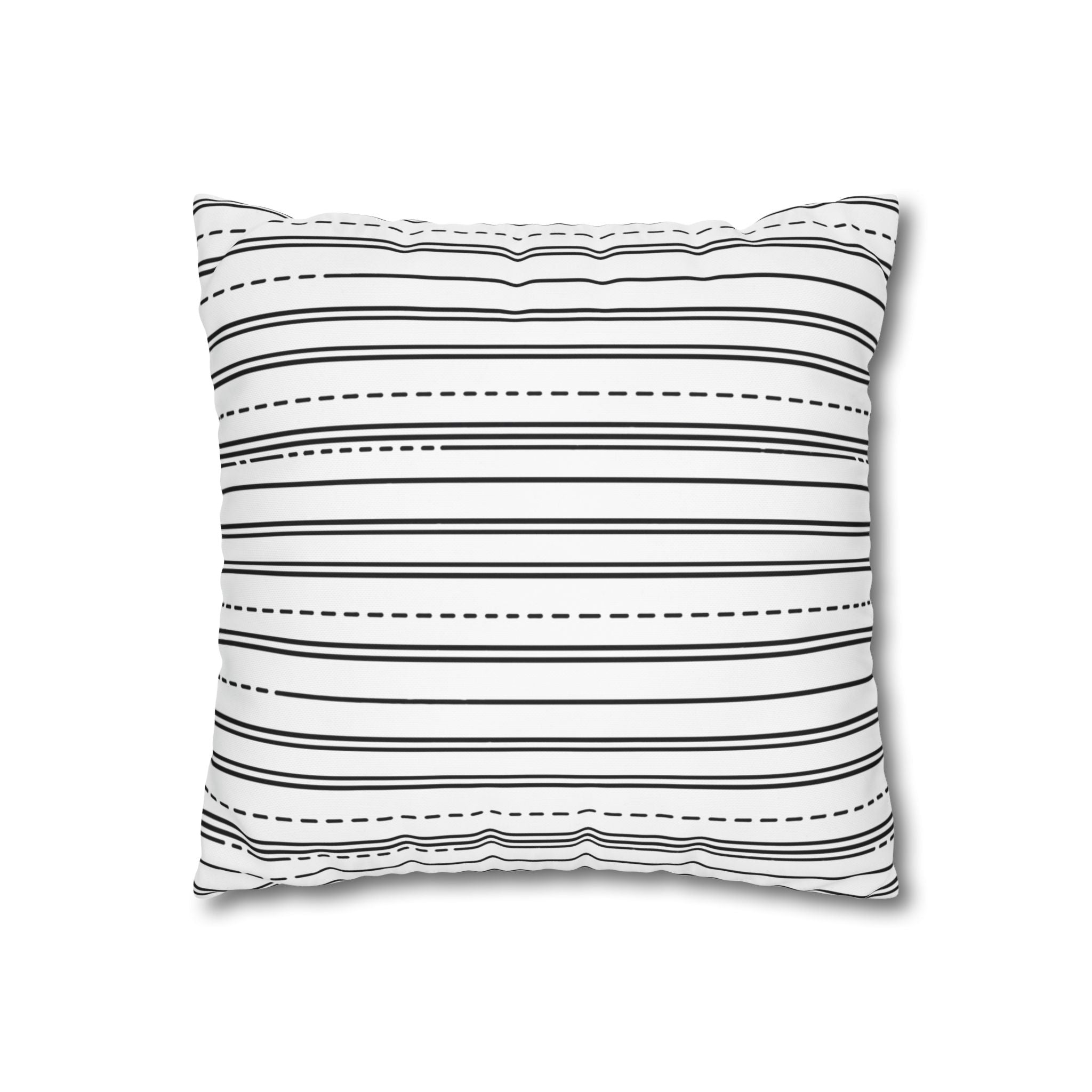 Baby Mama line art Mother and Baby Pillowcase | Square Poly Canvas