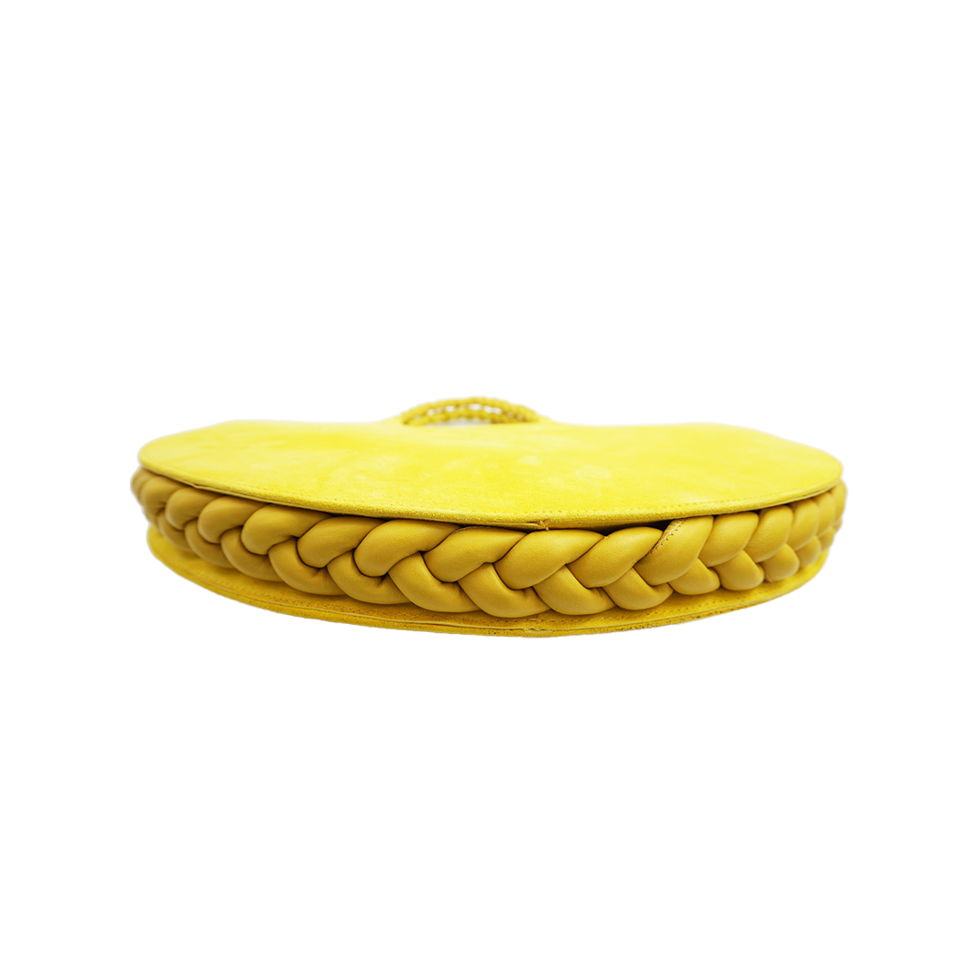 Sol Bag in Yellow Suede/Nappa Leather