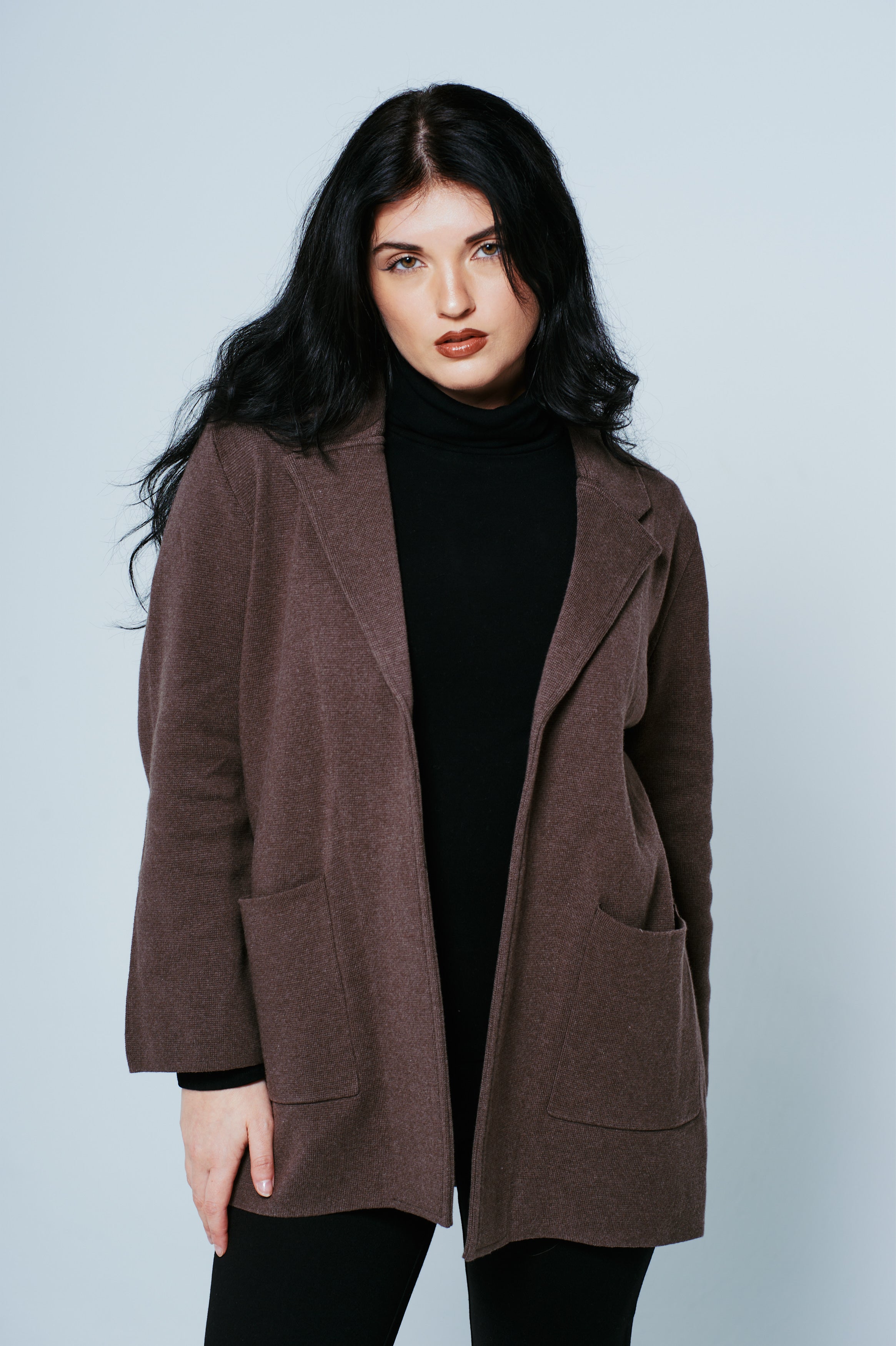 The Camille Organic Cotton Knit Blazer │ Petite