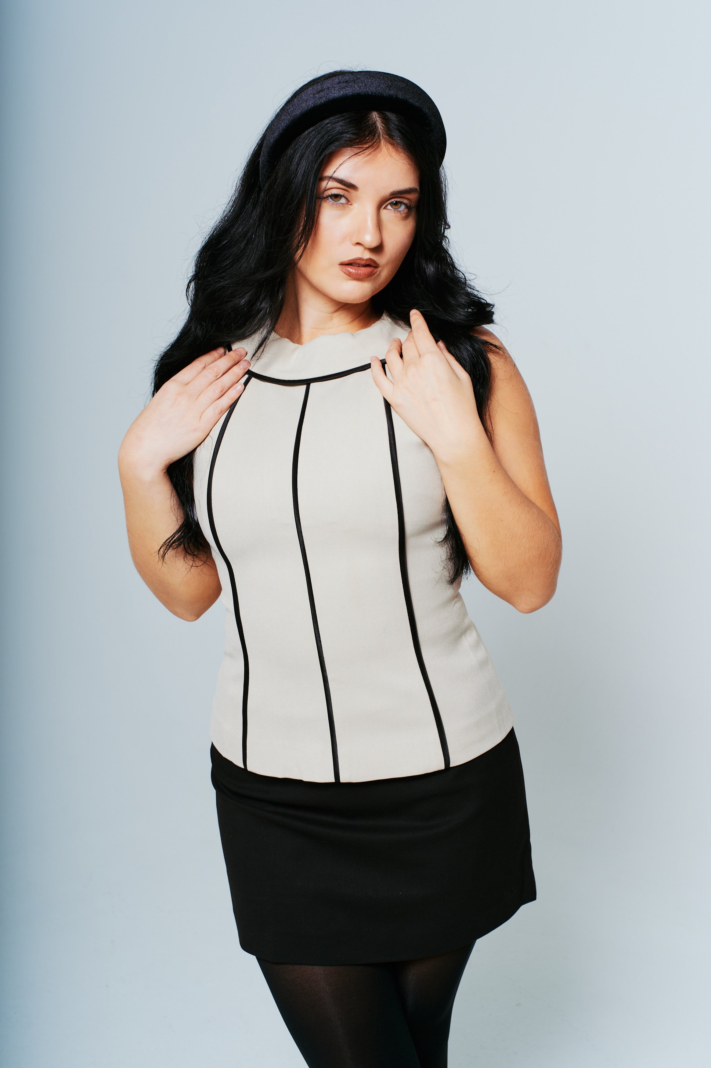 The Jackie Striped Top in Nude │ Petite